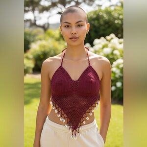 Gorgeous seashell crochet mermaid bralette